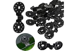 SOPUTRY Shade Cloth Heavy Duty Lock Grip, 2024 New Shade Cloth Plastic Clips Windproof Awning Clamp Grip, Greenhouse Shade Cloth Fix Clamp Tent Clips Accessory for Garden Netting Sun Shade Net (Black-20 Pcs)