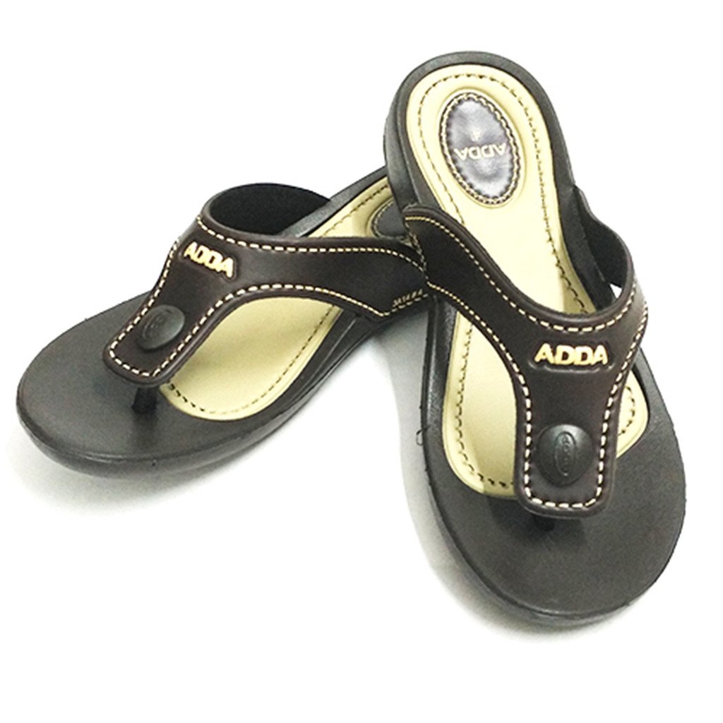 adda women's brown synthetic house slippers