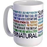 11 ounce Supernatural TV Show Mugs Large Mug - Standard Multi-color 12.95 "