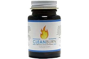 CleanBurn Fireplace and Stove Deodorant - Smoke Odor Eliminator, Efficient Fireplace Smell Eliminator - Perfect for Stoves, Fireplaces and Chimneys, 1.5 oz. Natural Scent