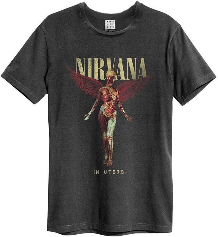 Amplified Nirvana Unisex Herren TShirt In Utero Colours (Grau) (S