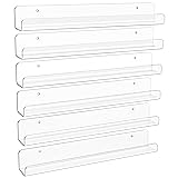 upsimples 6 Pack Clear Acrylic Shelves, 12" Nursery