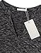 Messic Plus Size Pleated Shirt, 3/4 Long Sleeve V-Neck Women's Long Pleated Tunic Shirt Blouse,Black,XX-Large