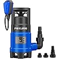 1HP Submersible Sump Pump, 5000GPH High-Capacity Water Pump with Automatic Float Switch, 750W Utility Pump for Basement, Pool, Pond, and Dirty Water, 26FT Cord