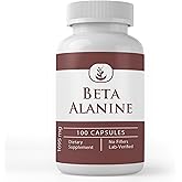 Pure Original Ingredients Beta Alanine, (100 Capsules) Always Pure, No Additives Or Fillers, Lab Verified