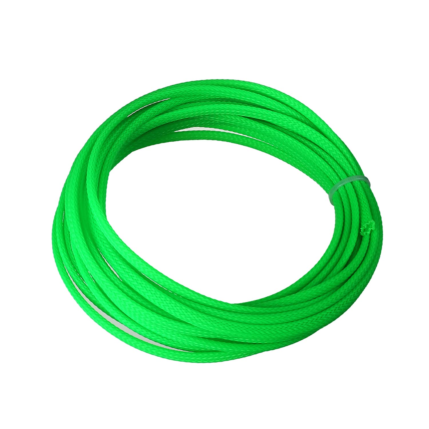Othmro 1Pc Cable Tidy Sleeve, 5m Cable Protector, Desk Cable Management Cable Organizers Wire Tidy for TV/PC USB Cable, Pet Cable Protector, Green (Width: 4mm)