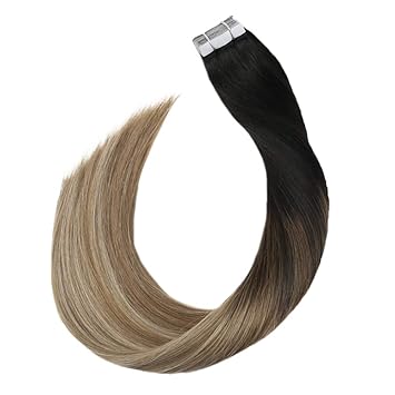 Amazon Com Ugeat Blonde Mix Hair Extensions Dark Root Tape Ins