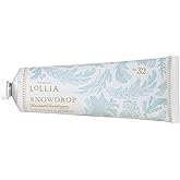 LOLLIA Snowdrop Handcreme, 4 oz, 113 g, Winterberry & Cashmere Fragrance, Luxury Shea Butter & Cocoa Butter Hand Moisturizer, Scented Hand Cream, Lotion for Women