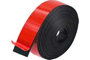 Yhoetid Adhesive Rubber Strips, Rubber Sheets, Rolls & Strips 1" Wide x 1/8" Thick x 10' Long for DIY Gaskets Crafts Pads Seals Warehouse Flooring Neoprene Sheet.