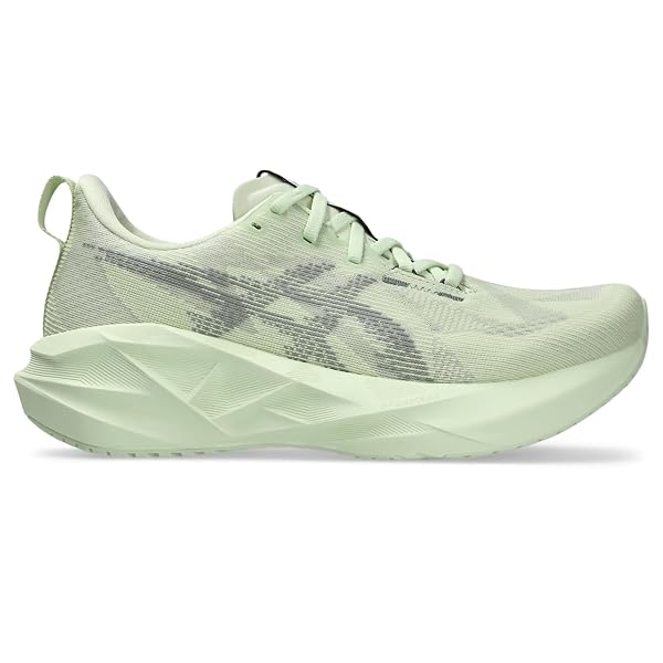 ASICS WOMEN’S NOVABLAST 5 RUNNING SHOES, 7, WHISPER GREEN/MONUMENT BLUE