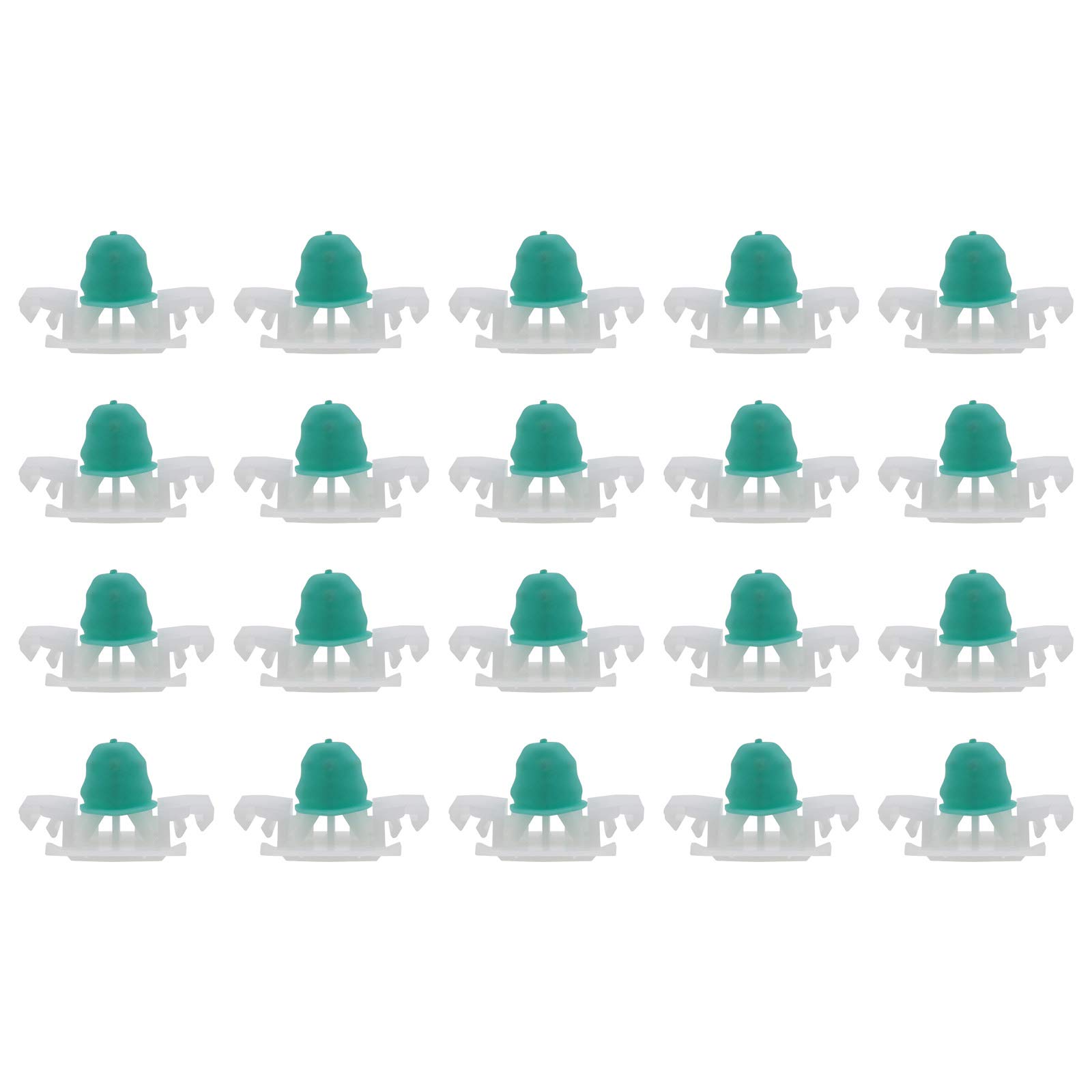 YINETTECH 20Pcs Car Door Panel Moulding Trim Clips 51132251394 With Rubber Boots Compatible With 3Series E36 Coupe Convertible Hatchback