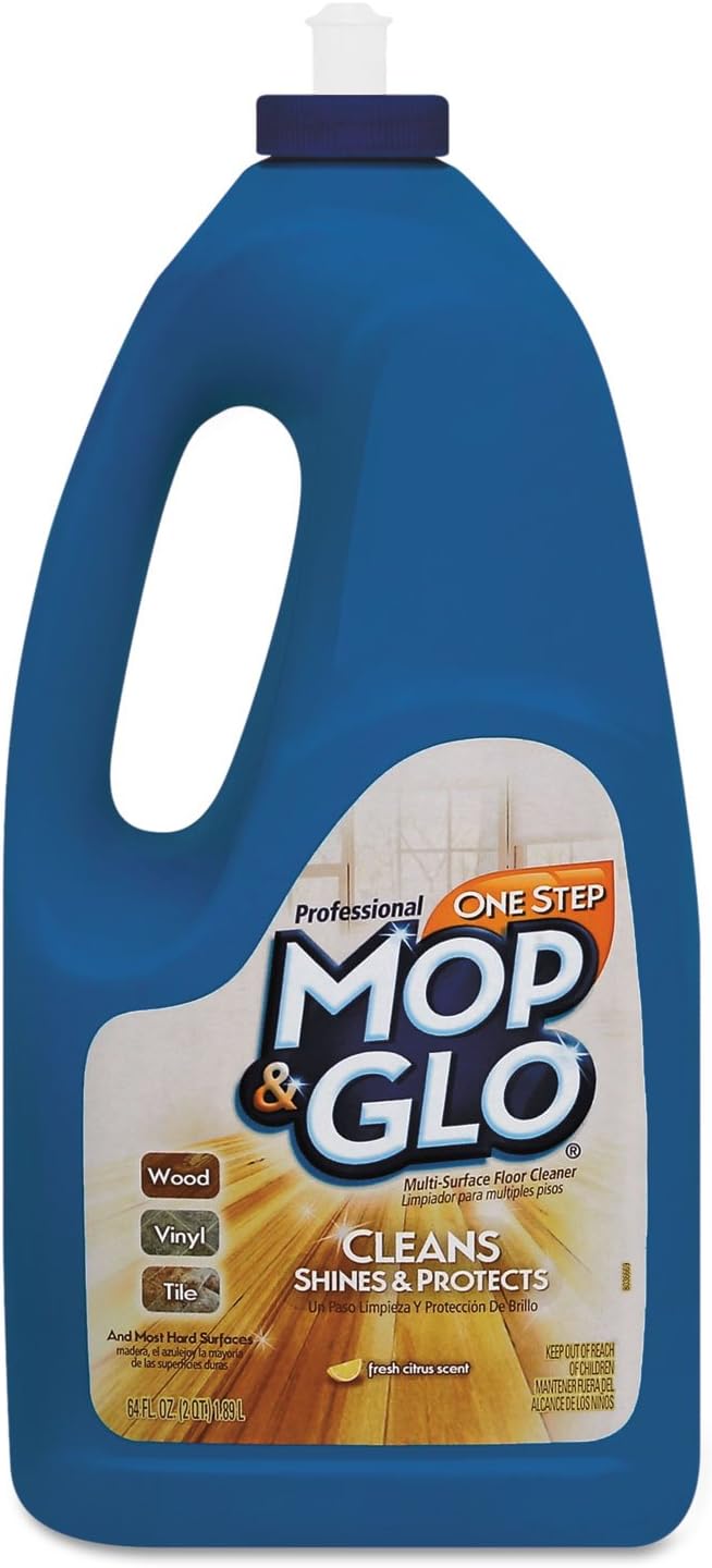 Mop & Glo Professional Multi-Surface Floor Cleaner, 64 oz Bottle, Triple Action Shine Cleaner