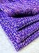 Kpblis Knitted Mermaid Tail 71-Inch–by–35-Inch Blanket Purple
