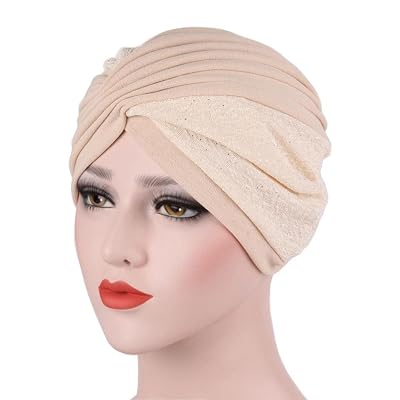 thumbnail image 2 of Muslim Women Cotton Beanie Turban Hat – Chemo Cap, Hair Loss Wrap, Soft Bonnet Hijab 2 of 5