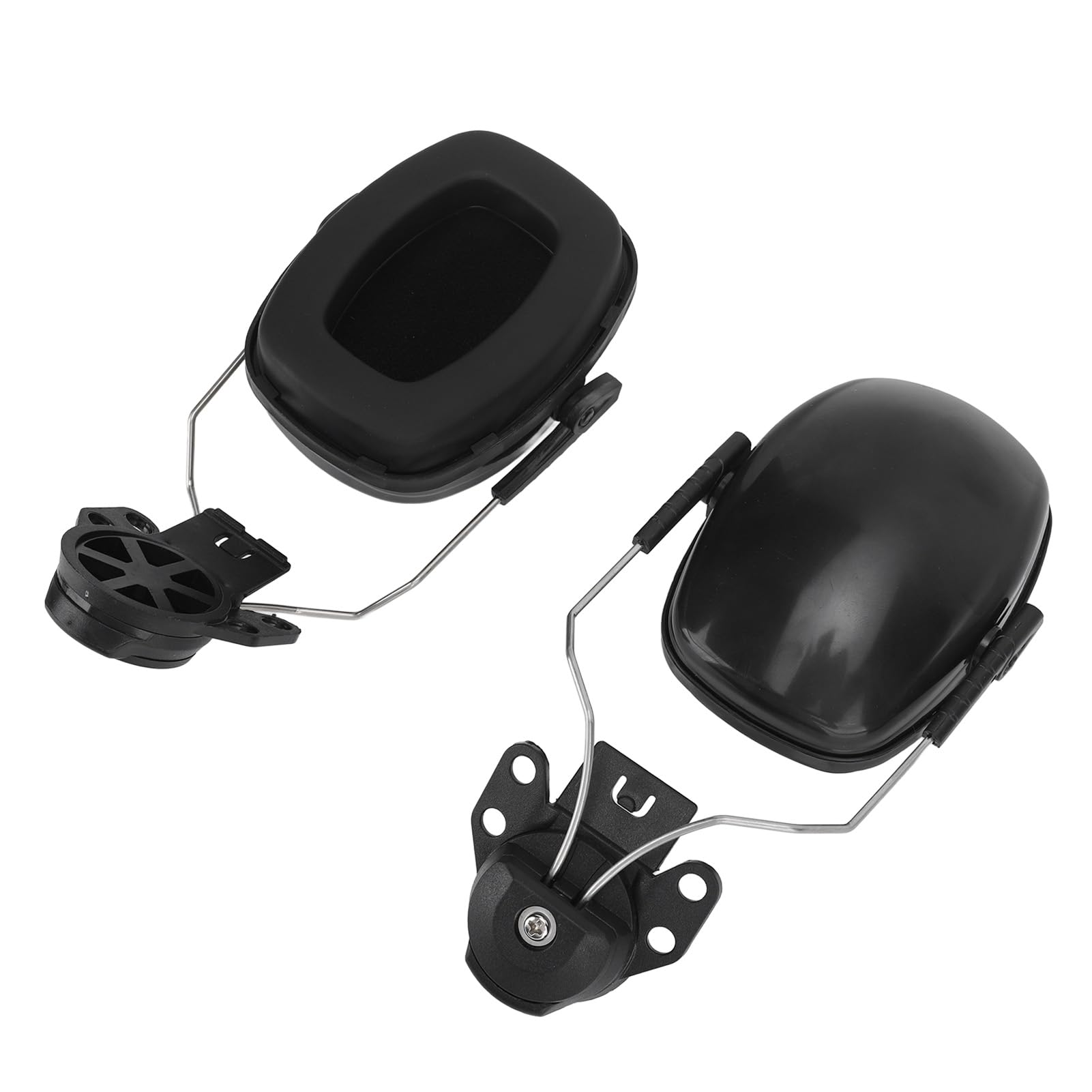OVAQUIXI 27dB Noise Cancelling Helmet Earmuffs, Attachable Ear Protection for Construction, Soft Padding, Comfortable Secure Fit