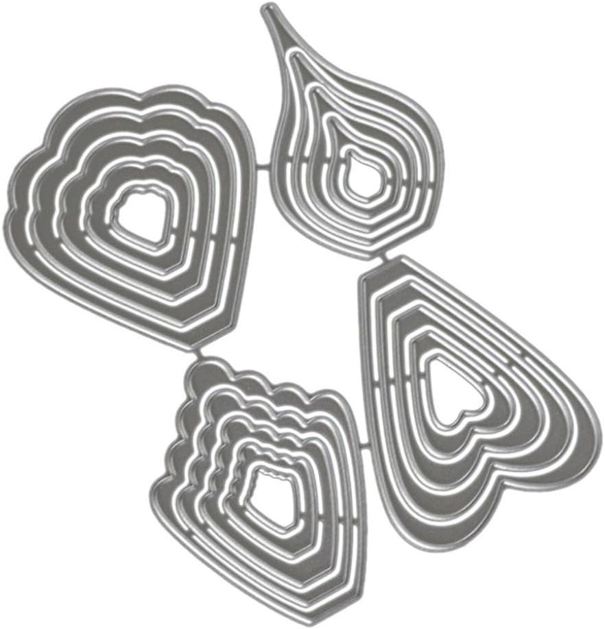 DIY Paper Card, Clearance!New Flower Heart Metal Cutting Dies Stencils DIY Scrapbooking Album Paper Card