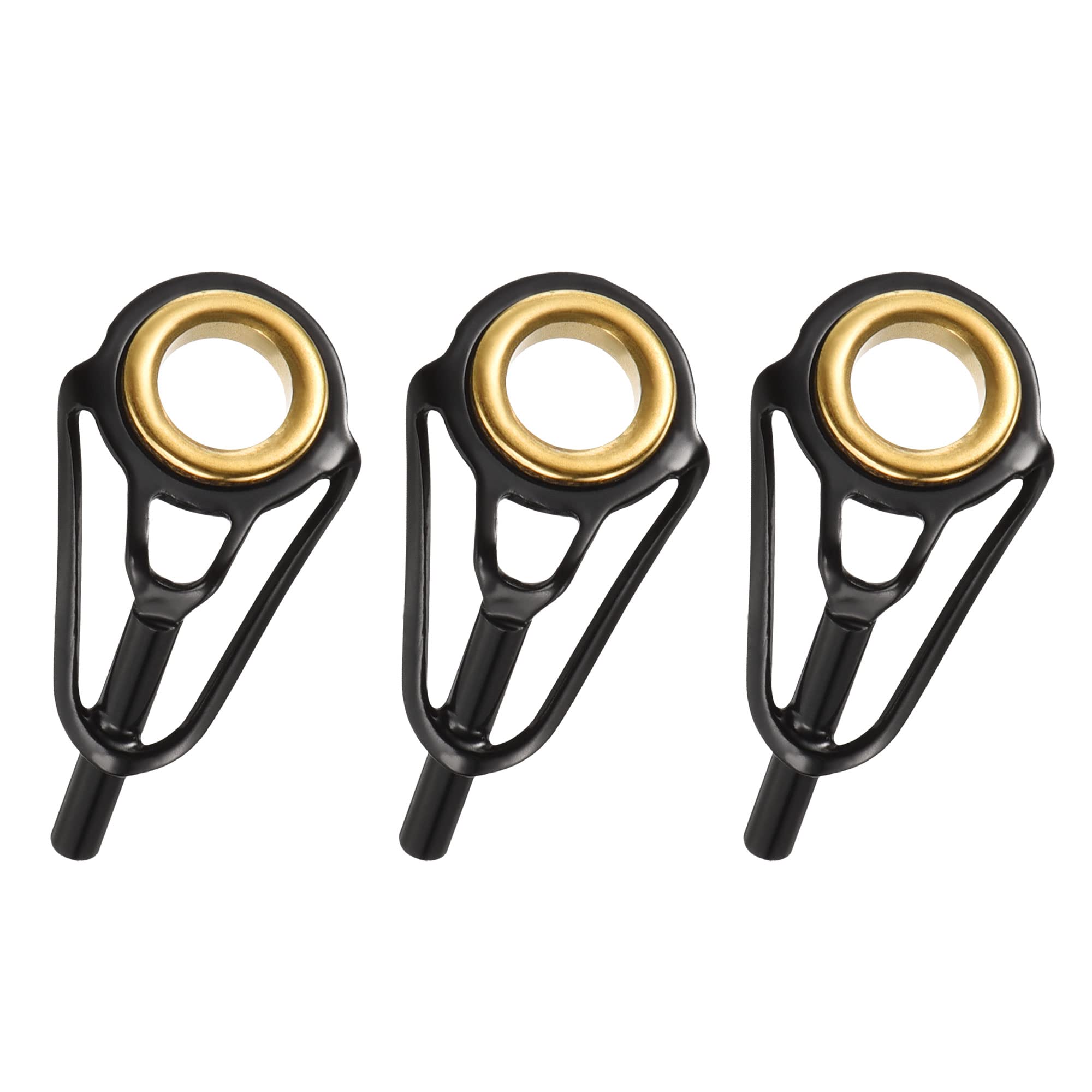 PATIKIL 1.8mm Tube Dia Fishing Rod Tips Repair Kit, 3pcs Stainless Steel Ring Guide for Saltwater Freshwater Fishing