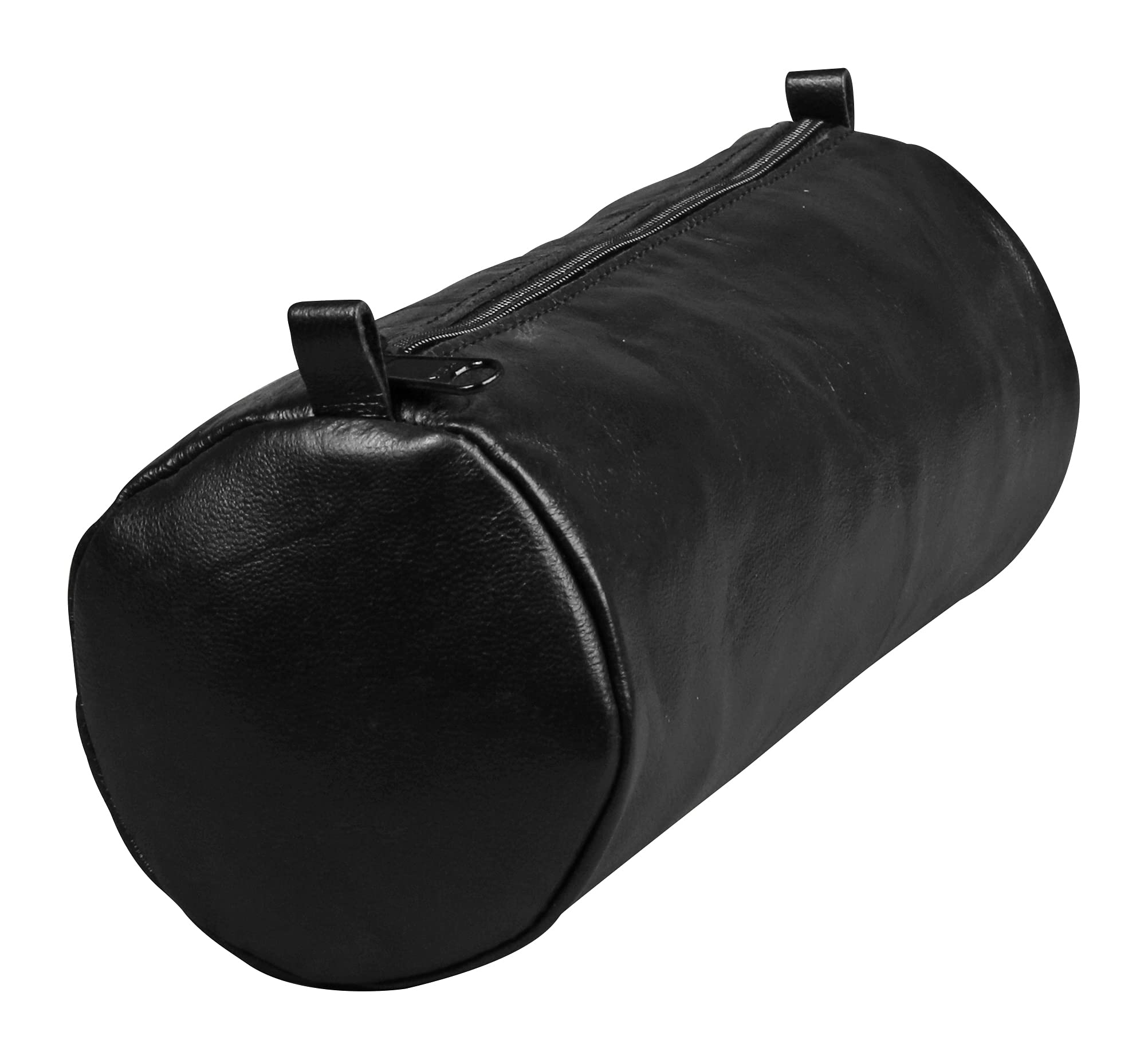 Clairefontaine 77031C Age Bag Collection One Large Round Genuine Black Lambskin Pencil Case - 22 cm x 8 cm Diameter โ image 1