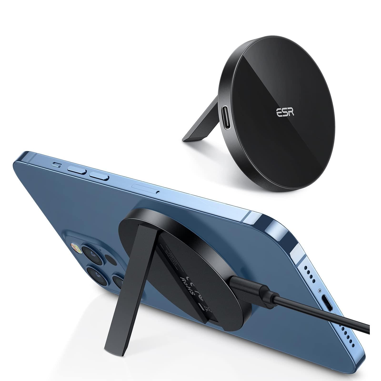 ESR HaloLockキックスタンドワイヤレス充電器 ブラックの商品画像