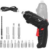 JENABOM 3.6V Cordless Electric Screwdriver Set, Mini Drill Set | Rechargeable Small Screwdriver with Bits, Ideal for Home Repair &amp; Furniture Assembly