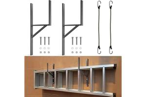 APPACARE Heavy Duty Side Mount Trailer Ladder Rack for Enclosed Cargo Trailer