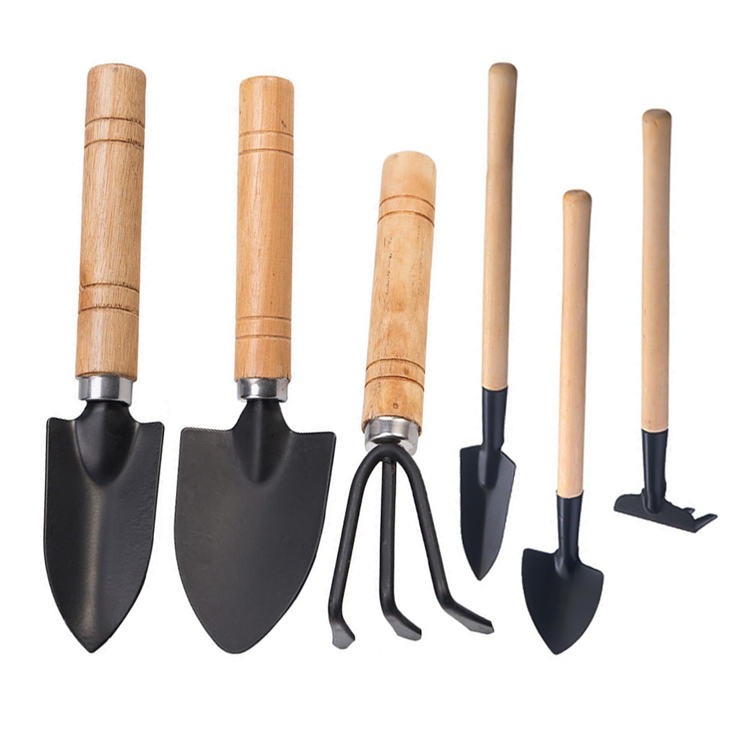 6 Pieces Mini Garden Tools, Garden Tool Set, Mini Shovel, Garden Rake, Flower Pot Shovel, Anti-Rust and Anti-Stain Tools, Suitable for Potted Plants, Flower Plants, Succulents