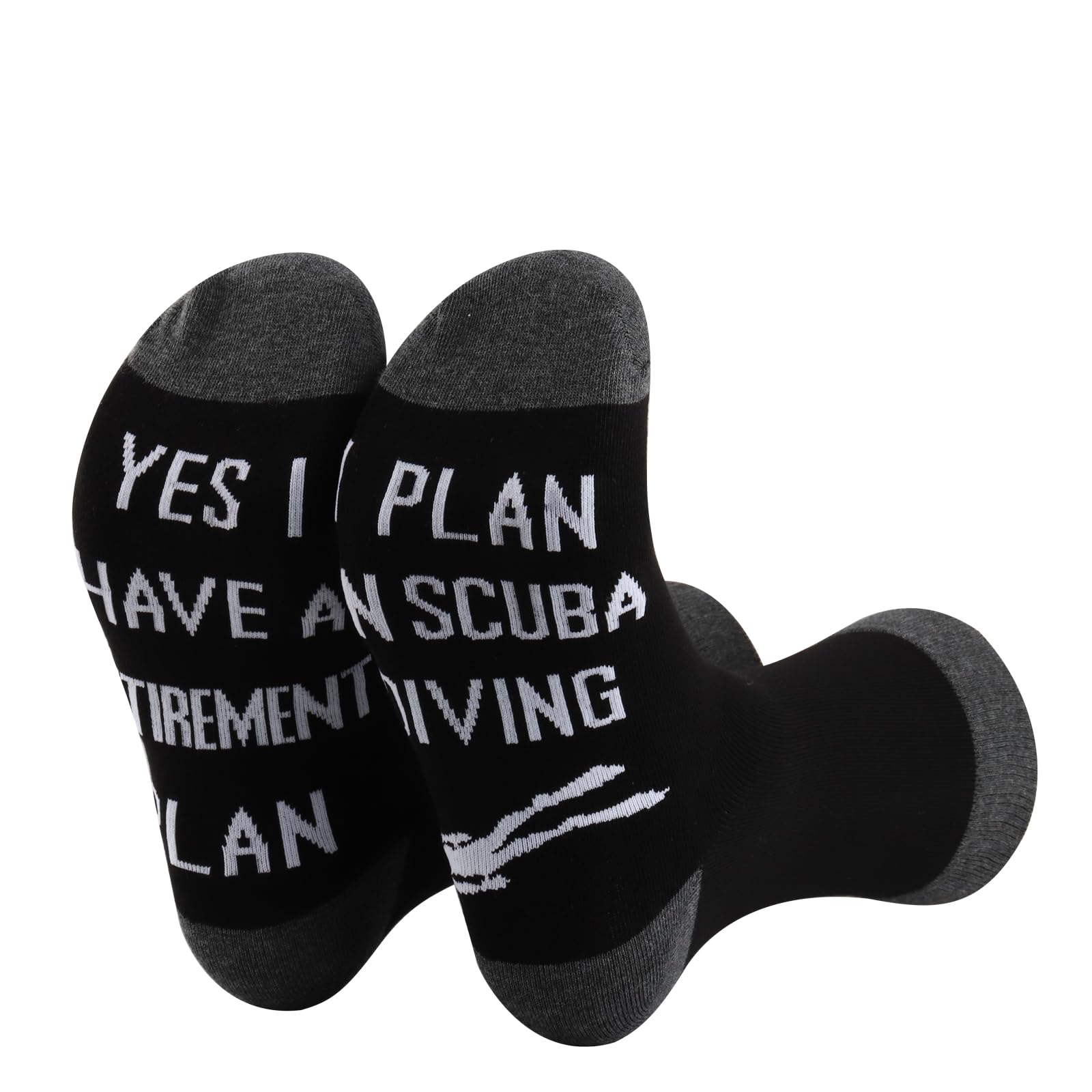 PLITI Scuba Diving Gifts Scuba Diver Gift Yes i Have a Retirement Plan i Plan On Scuba Diving Novelty Socks For Ocean Lover (scuba diving socksU)