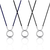 Junkin 3 Pcs Eyeglass Holder Necklace Ring for Women Glasses Holder Strap Chain Eye Glass Holder Necklace Stainless Steel Eye