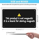 Tonhui 43.5x30 cm Black Metal Magnetic Board Wall Display Board view 2