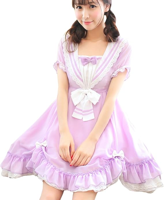 Amazon コージーエージ Cozyage ロリータ原宿系森ガール系 学院風 セーラー服 半袖 海軍セーラー服 ワンピース 姫系 Lolita 制服 学生服 女子高生制服 高校生 卒業式 入学式 発表会 ワンピース チュニック 通販