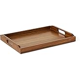�鶹�� Basics Wooden Serving Tray, Acacia Wood, 43.18cm x 30.48 cm