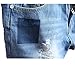 VincentDeep Fashion Men's Casual Light Blue Straight Five Pants Slim Brush Denim Short with Hole