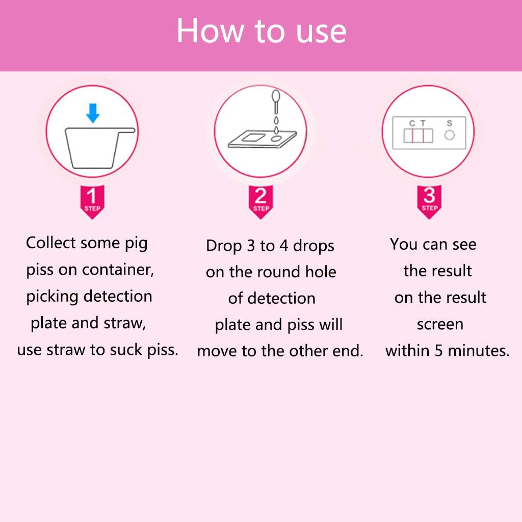 Forgun Aussaat Schweinchen Schwangerschaftstest Papier Diagnosegerat Schwangerschaft Erkennung Viehbedarf Amazon De Haustier
