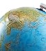 Electric Illuminated Orion Relief World Globe Detailed Educational Geographic Learning Toy Sturdy Non Tip Base Interior Light 12 Inch Diam