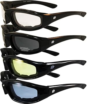 yellow riding glasses