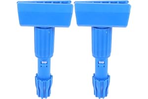 NUOBESTY 2Pcs Detachable Mop Head Clips Replacement Plastic Clamps for Commercial Mop Handles Accessories