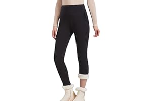Hixiaohe Women's Casual Sherpa Fleece Lined Warm Leggings Thicken Heavy Jogger Pants
