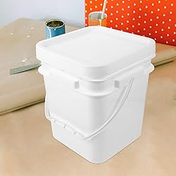 Alipis Paint Bucket with Lid 2.6 Gallon White