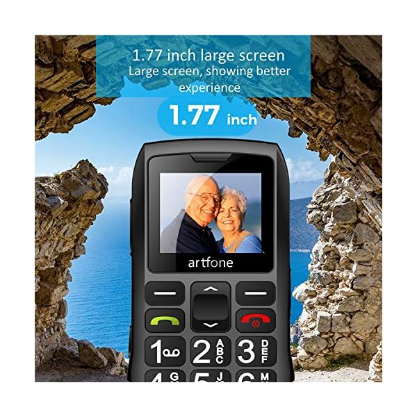 artfone-senior-cell-phone-with-large-keys-and-without-contract-dual-SIM-pensioner-cell-phone-1400-mAh-battery-Long-standby-time-177-inch-color-display-2G-GSM-phone-with-charging-station artfone senior cell phone with large keys and without contract, dual SIM pensioner cell phone, 1400 mAh battery Long…