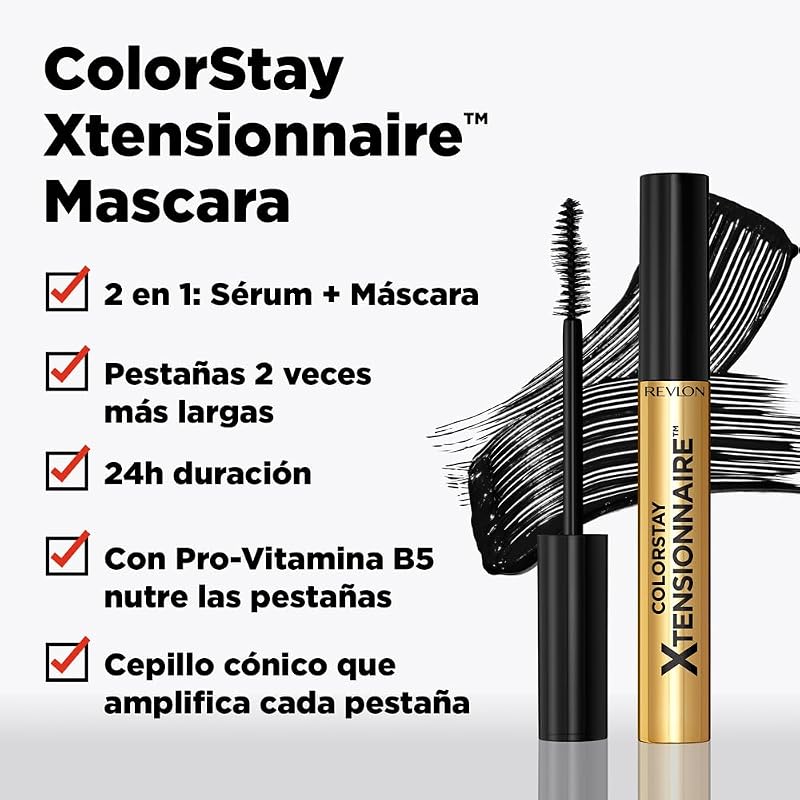 ColorStay Xtensionnaire, Máscara Alongadora, Preto Mais Preto 201