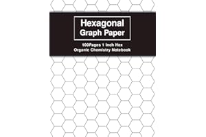 Hexagonal Graph Paper 1 Inch Hex - Organic Chemistry Notebook: 8.5 x 11 inches Hex Grid Pattern Horizontal Aligned for Drawin