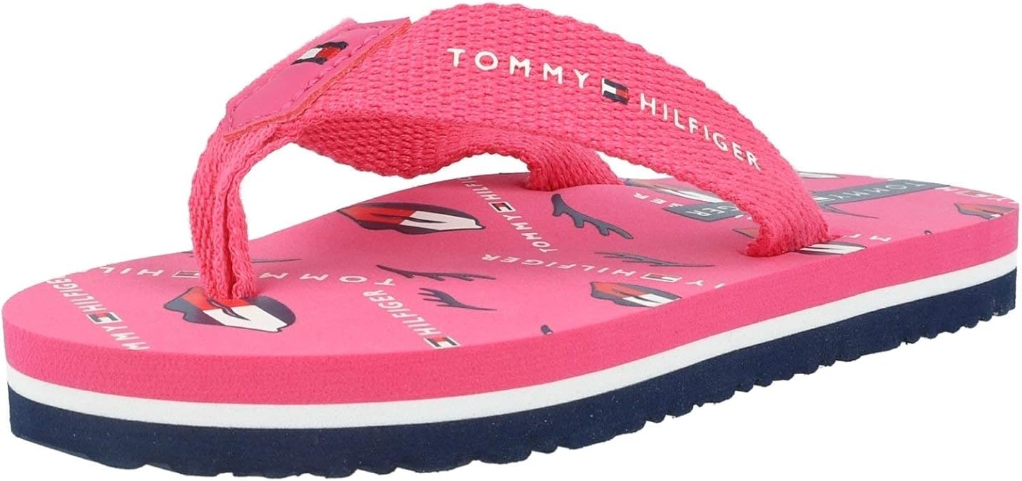 Tommy Hilfiger Flip Flop Fuchsia Textil Kinder Flip Flops Sandalen Amazon.de Schuhe & Handtaschen