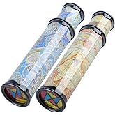 DOPHYRANIX Magic Kaleidoscope, 2 Pack Best Birthday Gift for Children (Two Colors)