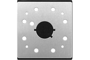 DKAIKAI 1/4 Sheet Sander Pad Backing Plate Replacement for DeWalt DW411, D26441, DW412, 151284-00, 151284-00SV | 8-Vacuum Holes for Dust Collection