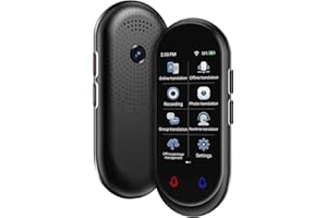 Language Translator Device, VORMOR ChatGpt AI Translator, Two Way Real-Time Voice Spainish English Translation, Support 138 L