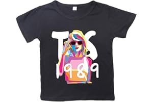 JUMESGU Shirts for Kids Short Sleeve Graphic T-Shirt Round Neck Crop Top for Little & Big Girls and Boy T-Shirt Tee