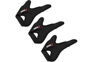 Klfoho Double-Finger Gloves, 3 Pack Anti-Slip Fishing Glove, Professional Finger Gloves Protector Unisex Elastic Band Glove for Outdoor Fishing