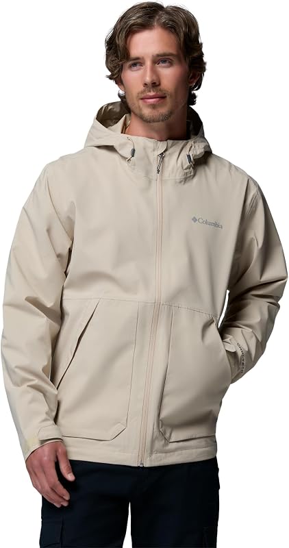Chaqueta impermeable Altbound para hombre, color fósil antiguo, talla M