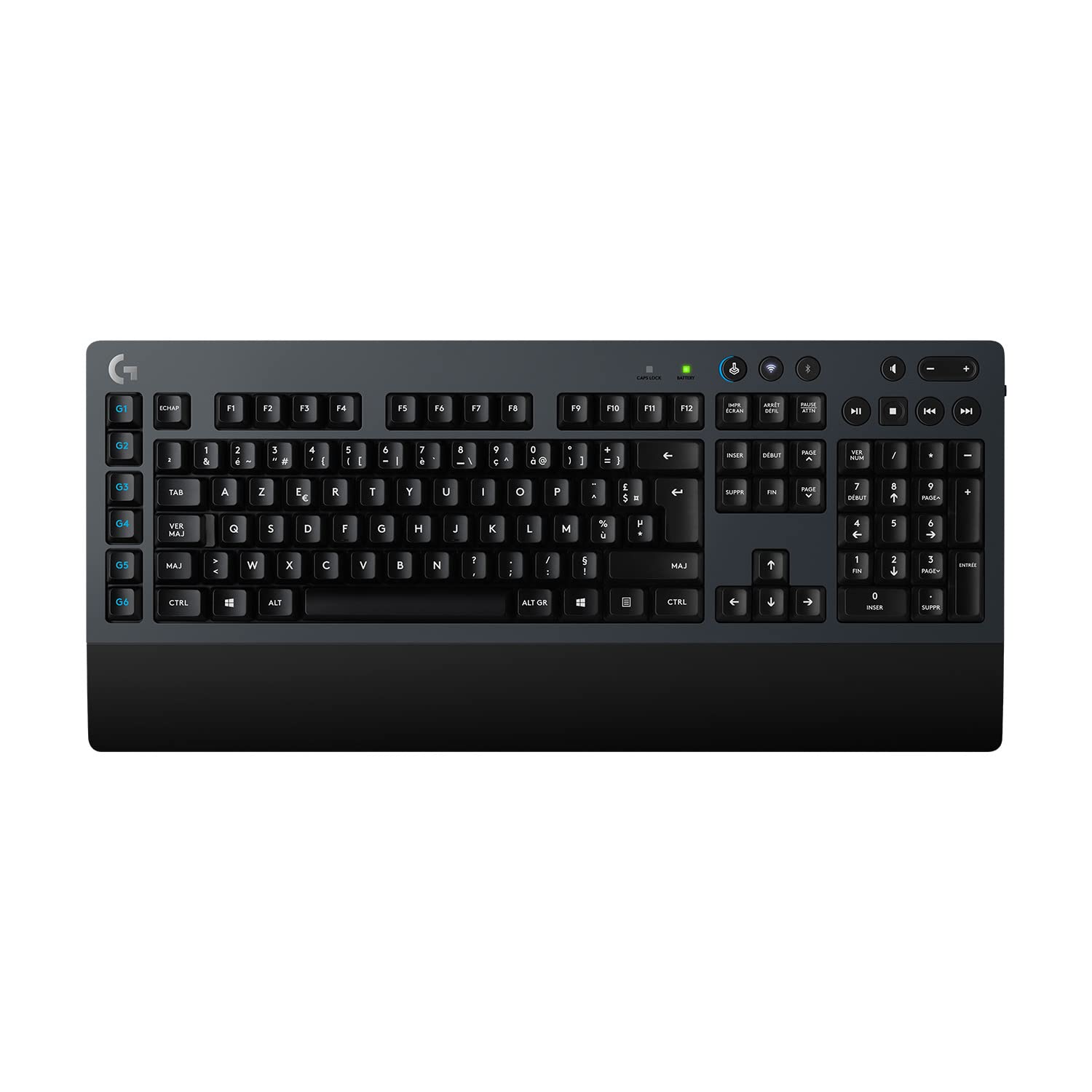 Logitech G Logitech G613 Clavier Gamer Mécanique Sans Fil, Connexion Sans Fil Lightspeed 2,4 Ghz Et Bluetooth, Switchs Romer-G Tactiles, 6 Touches G Programmables, Français Azerty - Noir