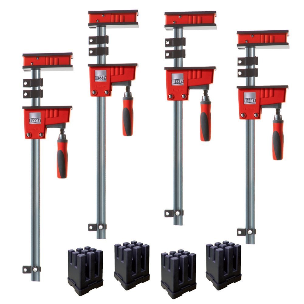 Bessey KRK2440 K Body REVO Fixed Jaw Parallel Clamp Kit Includes 224